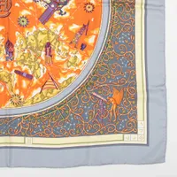 【希少】エルメス カレ90 comme histoires スカーフ シルク HERMES/エルメス カレ90 鼻革 シルク スカーフ d_144 - メルカリ