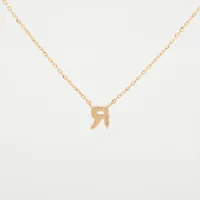 エテ イニシャル ダイヤ ネックレス K18(YG) 1.0g 0.03 A3831964