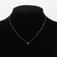 エテ イニシャル ダイヤ ネックレス K18(YG) 1.0g 0.03 A3831964