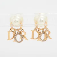 Dior ゴールド オーバル型ピアス Christian Dior [正規ラッピング済] ディオール Tribales ピアス
