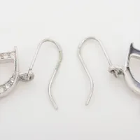 ディオール ロゴ ピアス(両耳用) GP×ラインストーン×フェイク