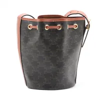 *上品レザーで差をつける*【CELINE】ドローストリングバッグ セリーヌ スモール カバ ドローストリング キュイル トリオンフ