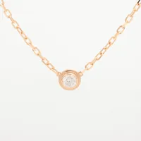 カルティエ ダムール SM ダイヤ ネックレス 750(YG) 2.8g