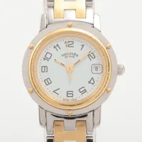 HERMES クリッパー CL4.120 エルメス クリッパー CL4.220 GP×SS GP×SS QZ 白文字盤 A3832433