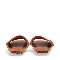 ボッテガヴェネタ　ブラウンレザーオープントゥサンダル　36ハーフ BOTTEGA VENETA - BOTTEGA VENETA(ボッテガヴェネタ) サンダル