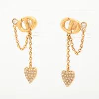 CDピアス ゴールド dior-e3714.jpg