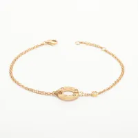 カルティエ ラブ サークル Au750 ブレスレット 16/18 カルティエ Cartier ラブサークルブレスレット2Pダイヤ ゴールド