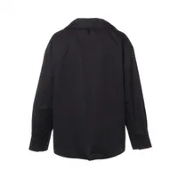 エルメス H5H0620DV 25年 ドレープカラーシャツ 長袖 36 黒 HERMES - エルメス H5H0620DV 25年 ドレープカラーシャツ 長袖 36 黒の