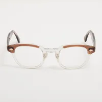 モスコット LEMTOSH メガネ プラスチック クリア×ブラウン