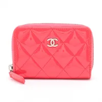♡6.8→♡訳アリ美品♡CHANEL コインケース マトラッセ ラムスキン 赤 CHANEL シャネル コインケース マトラッセ ブラック ラムスキン