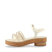 CHANEL バイカラー ココマーク レザー サンダル アンクルストラップ brand-td-store_00018482