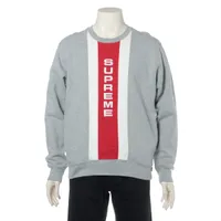 シュプリーム 17SS コットン スウェット M メンズ グレー