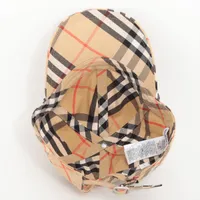 美品　バーバリー　帽子　ノバチェック　グラフィック　派手　レディース Brandol / BURBERRY バーバリー 帽子 ビンテージチェック ベース