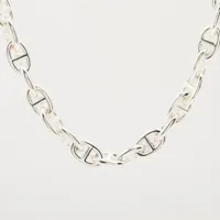 確実正規品 新品未使用 HERMES シェーヌダンクル ネックレス PM43コマ エルメス シェーヌダンクルPM ネックレス 43コマ 925 72.7g