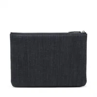 CHANEL デニム クラッチバッグ　ドゥービル シャネル ドーヴィル デニム クラッチバッグ ネイビー シルバー