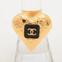 CHANELシャネル ココマーク&ハート Wフェイス リング #13 ゴールド CHANEL / シャネル ココマーク&ハート Wフェイス リング 指輪