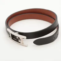 エルメス ビーアピ ドゥーブルトゥール ブレスレット レザー