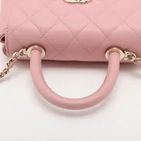 シャネル ココハンドル ミニミニ キャビアスキン 2WAYショルダー