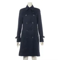 【美品】ブルーレーベルクレストブリッジ ライナー付シングルトレンチコート 40 ブルーレーベルクレストブリッジ コットン トレンチコート 40