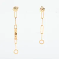 ❤未使用品❤ハバスキュール片耳ピアス ノワールｘSV エルメス イヤリングにも HEART MOON PIERCED EARRINGS(2JP0964)K10 ピアス｜スター