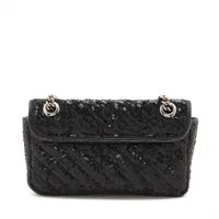 ★送料込★GUCCI GGマーモント スパンコール ショルダーバッグ グッチ GGマーモント スパンコールxレザー チェーンショルダー