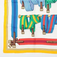 HERMES☆ カレ90 Les Sangles サスペンダーベルト柄 HERMES エルメス カレ90 Les Sangles サスペンダーベルト