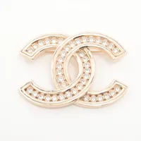 美品 ディオール ブローチ エンブレム ラインストーン ヴィンテージ ゴールド Christian Dior クリスチャンディオール ブローチ ムーン 月