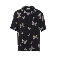 celine 23AW ハワイアン シャツ セリーヌ エディ CELINE セリーヌ 23AW ロゴプリント オープンカラー半袖シャツ