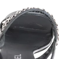 年末まで売り切り⭐︎シャネル⭐︎CHANELビンテージラバーサンダル37 シャネル ココマーク レザー サンダル 37C レディース ブラック