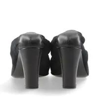 CHANEL★レザー切替し メタルココマーク リボン パンプス(37) CHANEL ココマーク/リボン/パンプス/37 1/2｜商品番号