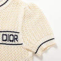 ディオール　半袖ニット　新品未使用　34 Dior ディオール 衣類 半袖ニット メンズS ネイビー／グレー
