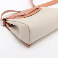エルメス エールバッグジップ20 トワルアッシュxヴァッシュ