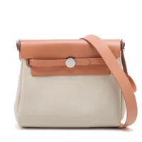 エルメス エールバッグジップ20 トワルアッシュxヴァッシュ