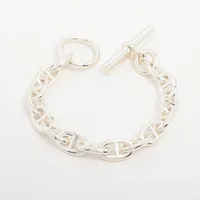 エルメス シェーヌダンクルPM ブレスレット 15コマ 925 32.6g