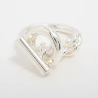 エルメス クロワゼット リング 55 925 10.9g シルバー