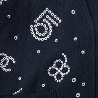 美品■シャネル　カシミヤ100　ココマーク刺繍　カーディガン　黒　大きいサイズ 楽天市場】【シャネル】Chanel カシミヤ アイコンボタン