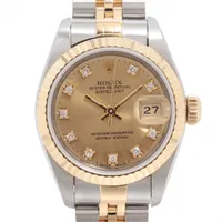 ロレックス レディ デイトジャスト 69173G SS×YG SS×YG AT シャンパン文字盤