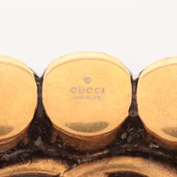 ◇グッチ◇メタル×ラインストーン/ダブルG/ブローチ/ブランド グッチ GUCCI グッチ クリスタル付き メタル ダブルG ロゴ