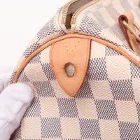 ヴィトン ダミエアズール スピーディ25 N41371 ホワイト