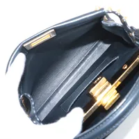 フェンディ ミニピーカブー レザーxスタッズ 2WAYハンドバッグ