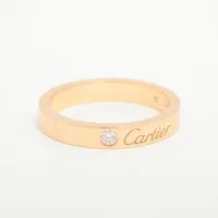 カルティエ ウェディング 1P ダイヤ リング 750(PG) 3.8g 51