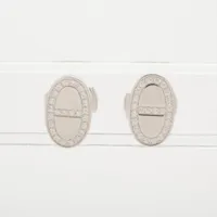 エルメス シェーヌダンクル コントゥール ダイヤ ピアス 750(WG) 4.2g