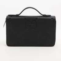 グッチ ジャンボGG 739484 レザー ラウンドジップウォレット