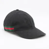 グッチ 200035 GGキャンバス キャップ ブラック L JPタグ有】GUCCI/グッチ オリジナルGGキャンバス ベースボール