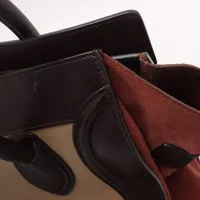 セリーヌ　ラゲージ　スウェード　レザー CELINE セリーヌ ラゲージ ミディアムショッパー ブラック
