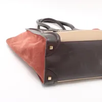セリーヌ　ラゲージ　スウェード　レザー CELINE セリーヌ ラゲージ ミディアムショッパー ブラック