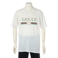 新品タグ付き★グッチ★ロゴTシャツ GUCCI】グッチ『アディダス ロゴ コットンロングTシャツ sizeM