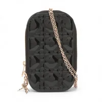 極美品 Christian Dior カナージュ フォンホルダー パテントレザー クリスチャンディオール カナージュ パテントレザー フォン