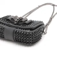 美品クリスチャンルブタン スイートチャリティ レザースタッズショルダーバッグ Christian Louboutin Louboutin/クリスチャンルブタン