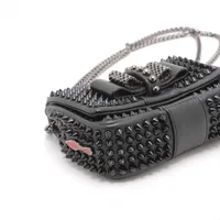 美品クリスチャンルブタン スイートチャリティ レザースタッズショルダーバッグ Christian Louboutin - クリスチャンルブタン スウィート
